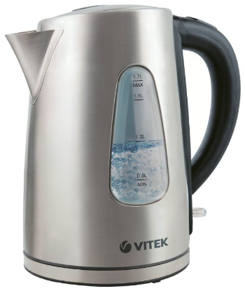 Изображение Электрический чайник VITEK VT-7007 ST (2200 Вт/1,7 л /металл/серебристый)