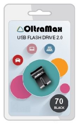 Изображение USB flash OltraMax 70,(USB 2.0/64 Гб)-черный ()