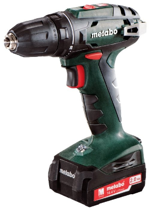 Изображение Шуроповерт Metabo BS 14.4 13мм 2.0Ah x2 Case (40 Н·м//Li-Ion/2 А.ч/14.4 В) (602206540)