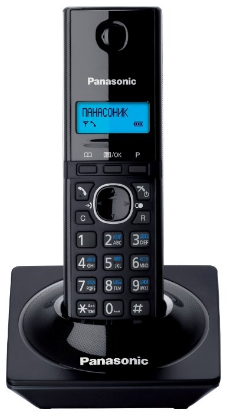 Изображение Радиотелефон Panasonic KX-TG1711RUB,черный (трубка, база)