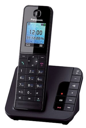 Изображение Радиотелефон Panasonic KX-TGH220 черный, (трубка, база)