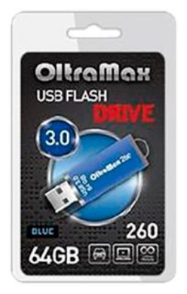 Изображение USB flash OltraMax 260,(USB 3.0/64 Гб)-синий ()