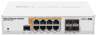 Изображение Маршрутизатор/коммутатор MikroTik CRS112-8P-4S-IN