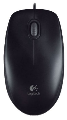 Изображение Мышь Logitech B100 черный