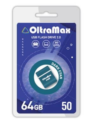 Изображение USB flash OltraMax 50,(USB 2.0/64 Гб)-голубой ()