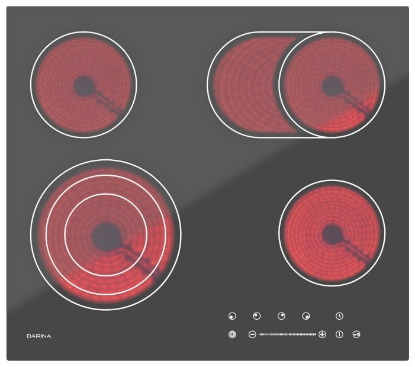 Изображение Варочная панель Дарина 4P E329 B (черный)