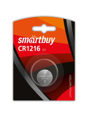 Изображение Батарейка SmartBuy CR1216/1B (SBBL-1216-1B) (CR1216 (5034LC) 3 В  Lithium)