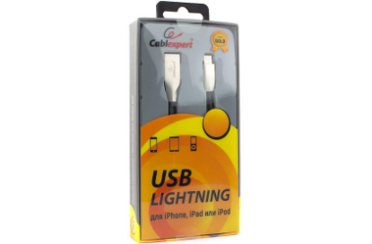 Изображение Кабель соединительный Cablexpert CC-G-APUSB01Bk-3M USB 2.0 A Lightning 8P черный 3 м