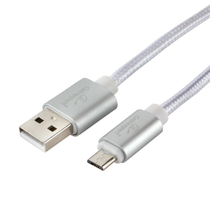 Изображение Кабель соединительный Cablexpert CC-U-mUSB02S-1.8M USB 2.0 A Micro USB 2.0 B серебристый 1,8 м