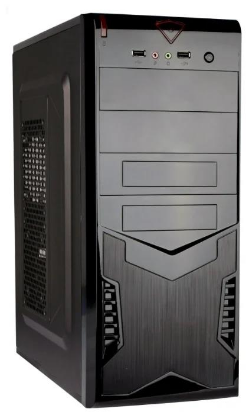 Изображение Корпус ExeGate CP-604 (mATX, ATX, черный, без БП)/()