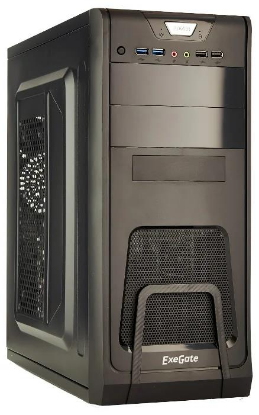 Изображение Корпус ExeGate CP-603 (mATX, ATX, черный, 350 Вт)/()