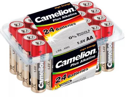 Изображение Батарейка Camelion LR6-PB24 24шт/уп (AA (R6,316,LR6) 1,5 В  щелочная (алкалиновая))