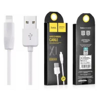 Изображение Кабель соединительный Hoco X1 USB 2.0 A Lightning 8P белый 1 м