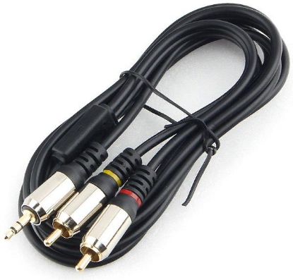 Изображение Кабель соединительный Cablexpert CCAB-02-35M2RM-1.5MB 3.5 mm jack-RCA x2 (черный) (1,5 м)