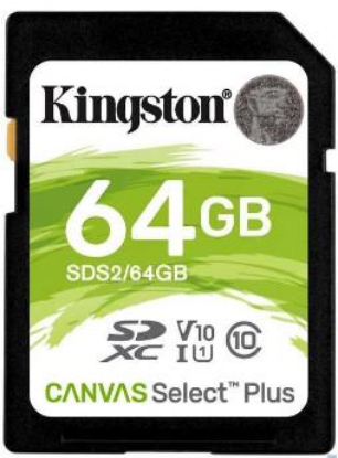 Изображение Карта памяти Kingston SDXC Class 10 64 Гб  SDS2/64GB