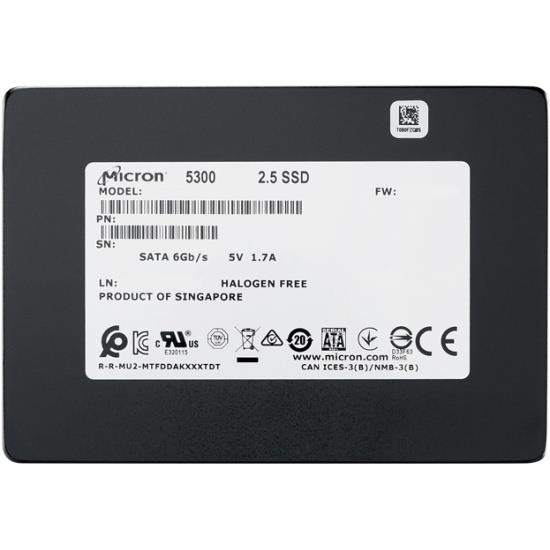 Изображение SSD диск Micron 5300 MAX 960 Гб 2.5" (MTFDDAK960TDT-1AW1ZABYY)