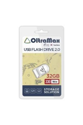 Изображение USB flash OltraMax 330,(USB 2.0/32 Гб)-белый ()