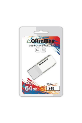 Изображение USB flash OltraMax 240,(USB 2.0/64 Гб)-белый ()