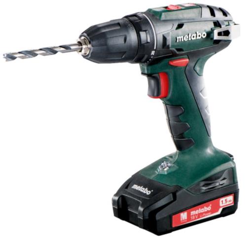 Изображение Шуроповерт Metabo BS 18 (48 Н·м//Li-Ion/1.5 А.ч/18 В) (602207550)