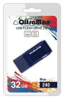 Изображение USB flash OltraMax 240,(USB 2.0/32 Гб)-синий ()