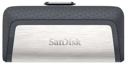 Изображение USB flash SanDisk Ultra Dual Type-C,(USB 3.1/USB Type-C/128 Гб)-серебристый, черный (SDDDC2-128G-G46)