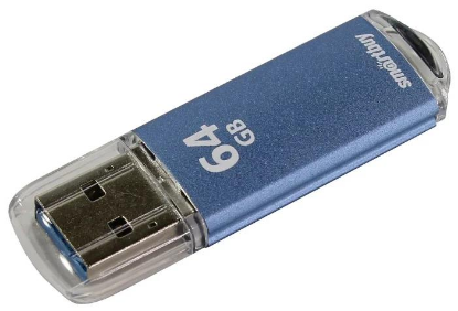 Изображение USB flash SmartBuy V-Cut,(USB 3.0/64 Гб)-синий ()