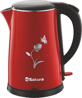 Изображение Электрический чайник Sakura SA-2159BR (2000 Вт/1,8 л /пластик/красный)