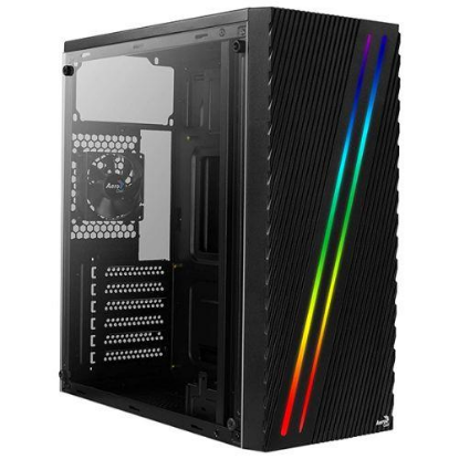 Изображение Корпус AeroCool Streak (mATX, ATX, Mini-ITX, черный, без БП)/(4718009158573)