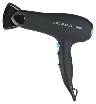 Изображение Фен Supra PHS-2204L (2200 Вт /черный)