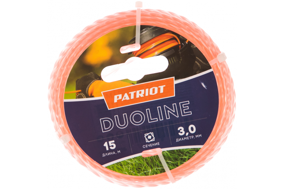 Изображение Леска для триммера Patriot Duoline 805401171