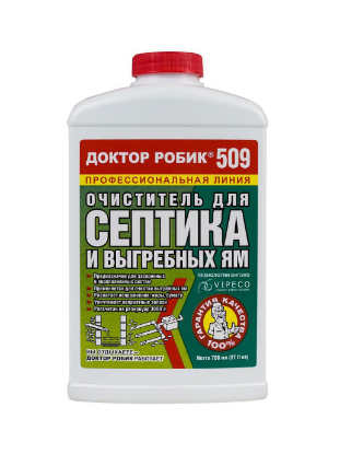 Изображение Дезодорирующее средство ДОКТОР РОБИК очиститель для септика и выгребной ямы 509 0,798 л