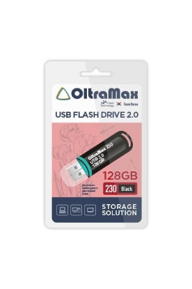 Изображение USB flash OltraMax 230,(USB 2.0/128 Гб)-черный ()