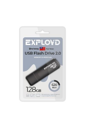 Изображение USB flash Exployd 620,(USB 2.0/128 Гб)-черный ()