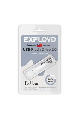 Изображение USB flash Exployd 620,(USB 2.0/128 Гб)-белый ()