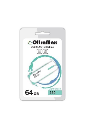 Изображение USB flash OltraMax 220,(USB 2.0/64 Гб)-светло-зеленый ()