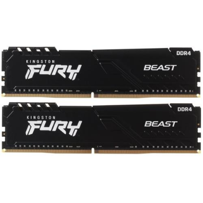 Изображение Оперативная память 2x32 GB DDR4 Kingston FURY Beast KF436C18BBK2/64 (28800 МБ/с, 3600 МГц, CL18)