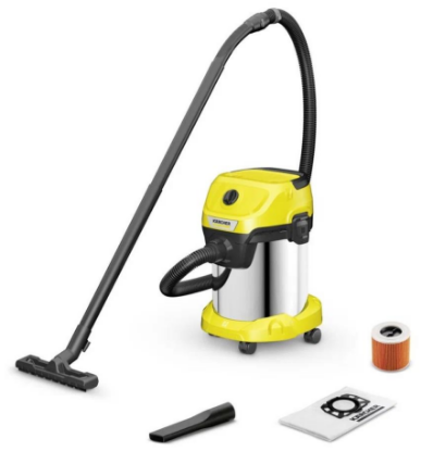 Изображение Строительный пылесос Karcher WD 3 S (1000 Вт , контейнер, ручная очистка)