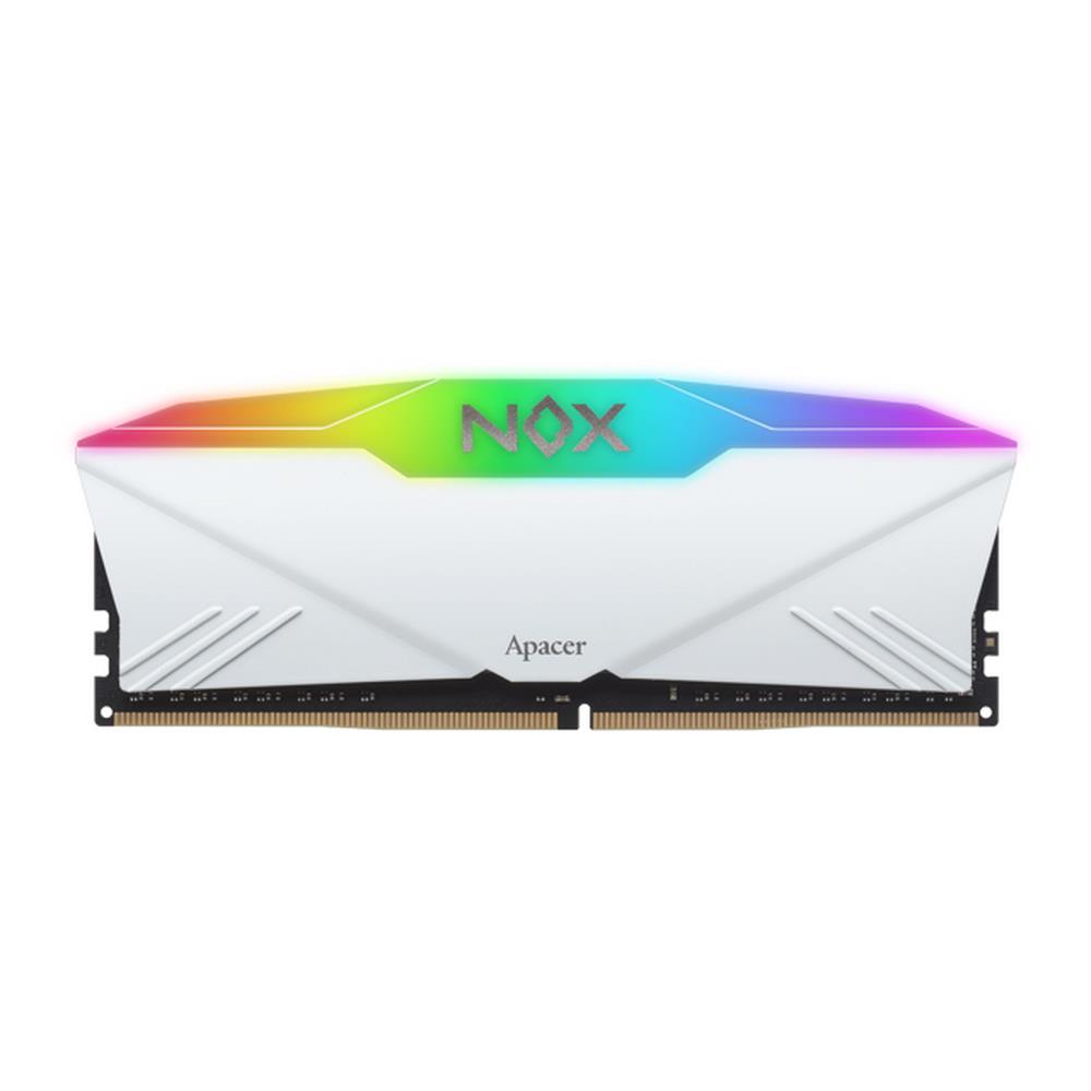 Изображение Оперативная память 16 GB DDR4 Apacer NOX RGB White (25600 МБ/с, 3200 МГц, CL16)