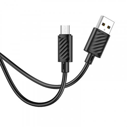 Изображение Кабель соединительный Hoco X88 Gratified USB 2.0 A Micro USB 2.0 B черный 1 м