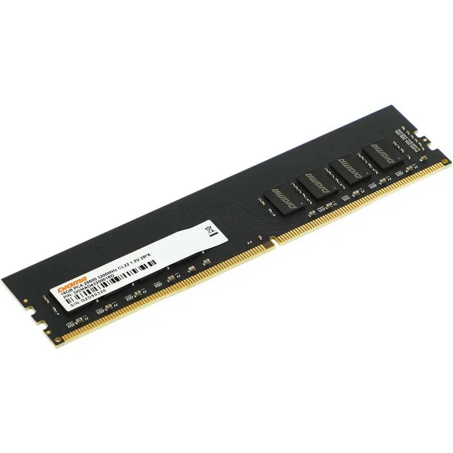 Изображение Оперативная память 16 GB DDR4 Digma DGMAD43200016D (25600 МБ/с, 3200 МГц, CL22)