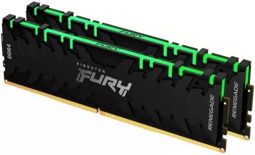 Изображение Оперативная память 2х8 GB DDR4 Kingston Fury Renegade RGB (34100 МБ/с, 4266 МГц, CL19)