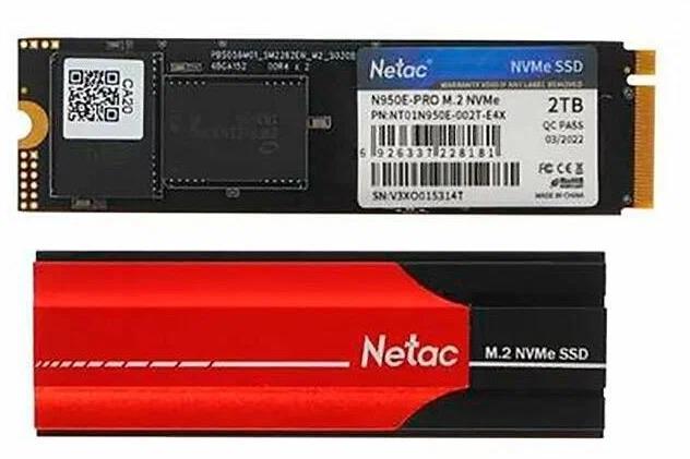 Изображение SSD диск NETAC N950E Pro 2000 Гб 2280 (NT01N950E-002T-E4X)