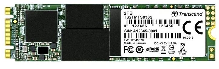 Изображение SSD диск Transcend MTS830 2048 Гб 2280 (TS2TMTS830S)