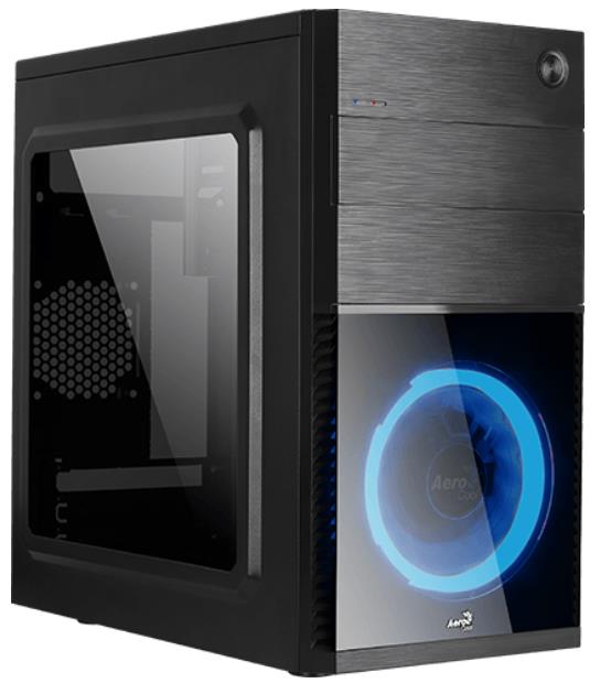 Изображение Корпус AeroCool CS-105 Blue (mATX, Mini-ITX, черный, без БП)/()