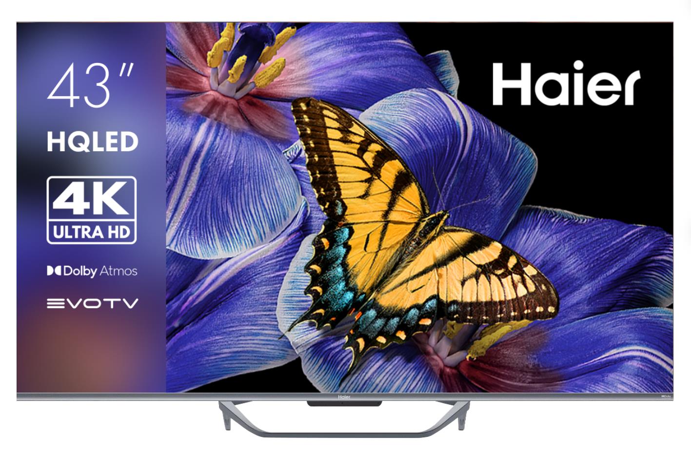 Изображение Телевизор Haier 43 Smart TV S4 43" HDR, 4K Ultra HD Smart TV серый