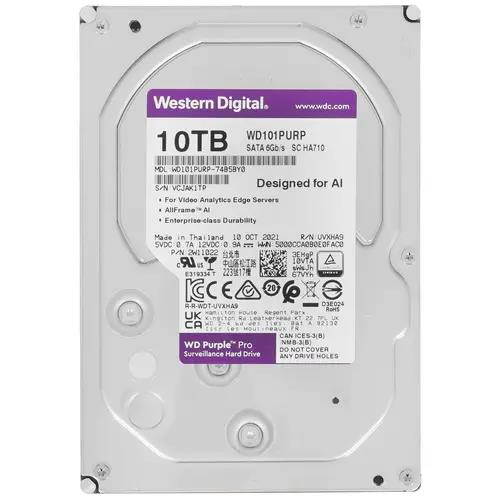 Изображение Жесткий диск 3.5" 10000 ГБ Western Digital Purple Pro, 7200 rpm, 256 МБ