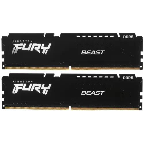 Изображение Оперативная память 2х8 GB DDR5 Kingston Fury Beast Black AMD (44800 Мб/с, 5600 МГц, CL36)