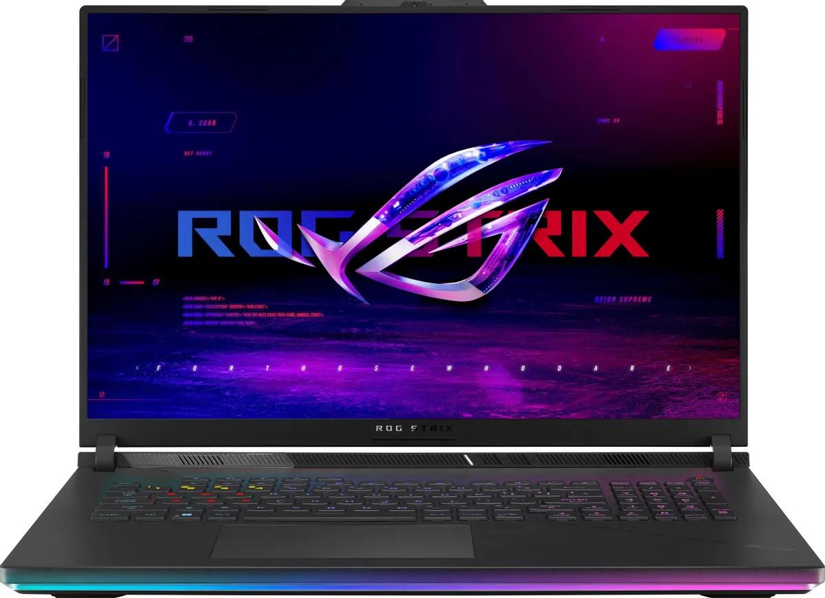 Изображение Ноутбук Asus ROG Strix Scar 18 G834JZR-N6072 (Intel 14900HX 1600 МГц/ SSD 1024 ГБ  /RAM 32 ГБ/ 18" 2560x1600/VGA дискретная/ Без ОС) (90NR0IN2-M003C0)