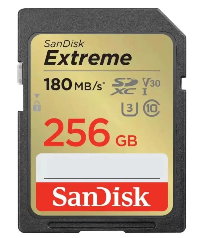 Изображение Карта памяти SanDisk SDXC Extreme Class 10 256 Гб  SDSDXVV-256G-GNCIN