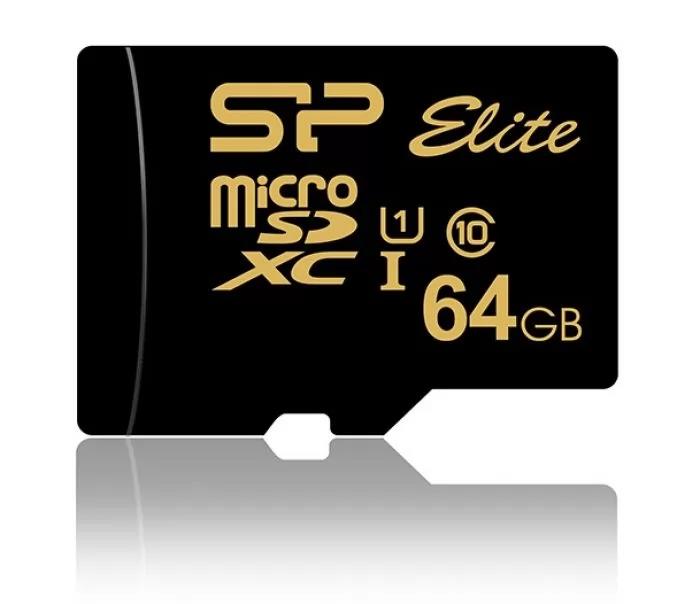 Изображение Карта памяти Silicon Power MicroSDXC Elite Gold Class 10 64 Гб  SP064GBSTXBU1V1G